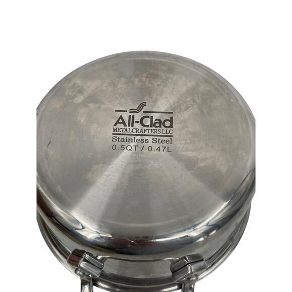 New All-Clad .5 Qt Cocotte With Lid Stainless Steel Dutch Oven - Picture 6 of 8